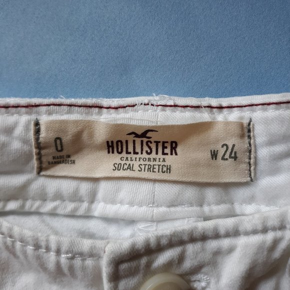 Hollister SoCal Stretch White Womens Shorts - Picture 4 of 7